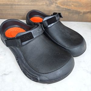 Crocs unisex bistro pro clogs black adjustable back men's 7 women's 9